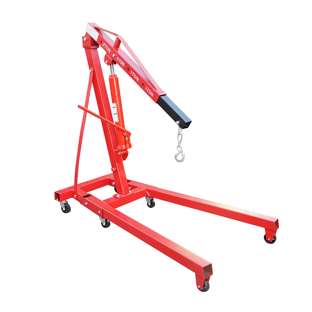 Macara hidraulica pliabila tip girafa pentru atelier - ROYAL KRAFT Germania - 2 tone - 300-2300 mm (BK79289) - imagine 2