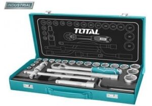 Trusa Scule – TOTAL THT141253 INDUSTRIAL- CRV- Chei/Tubulare/Clichet – 24PCS