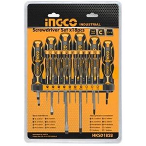 Set/Surubelnite – INGCO HKSD1828 – INDUSTRIAL – CR/V – 18PCS