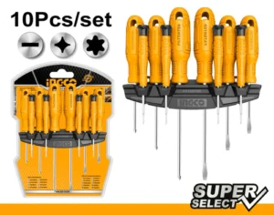 Set Surubelnite cu Suport – INGCO HKSD1058 – 10 PCS