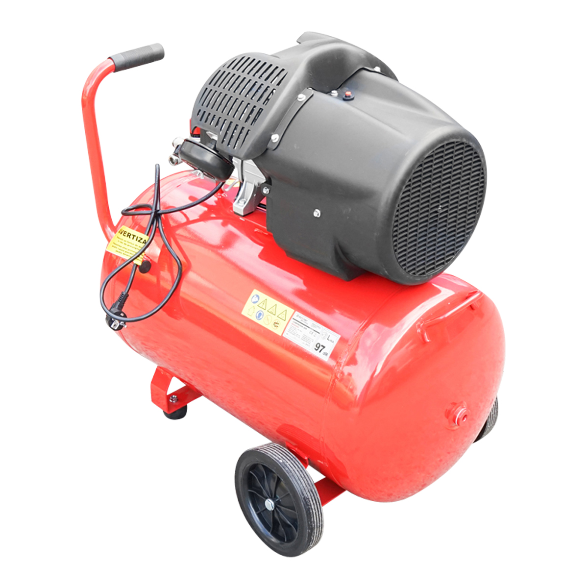 Compresor aer - 100 Litri - 2.2kW (Bobinaj Cupru)/3CP - 8 Bar - ROYAL KRAFT Germania - volum aer 400L/min - (BK98069) - imagine 2