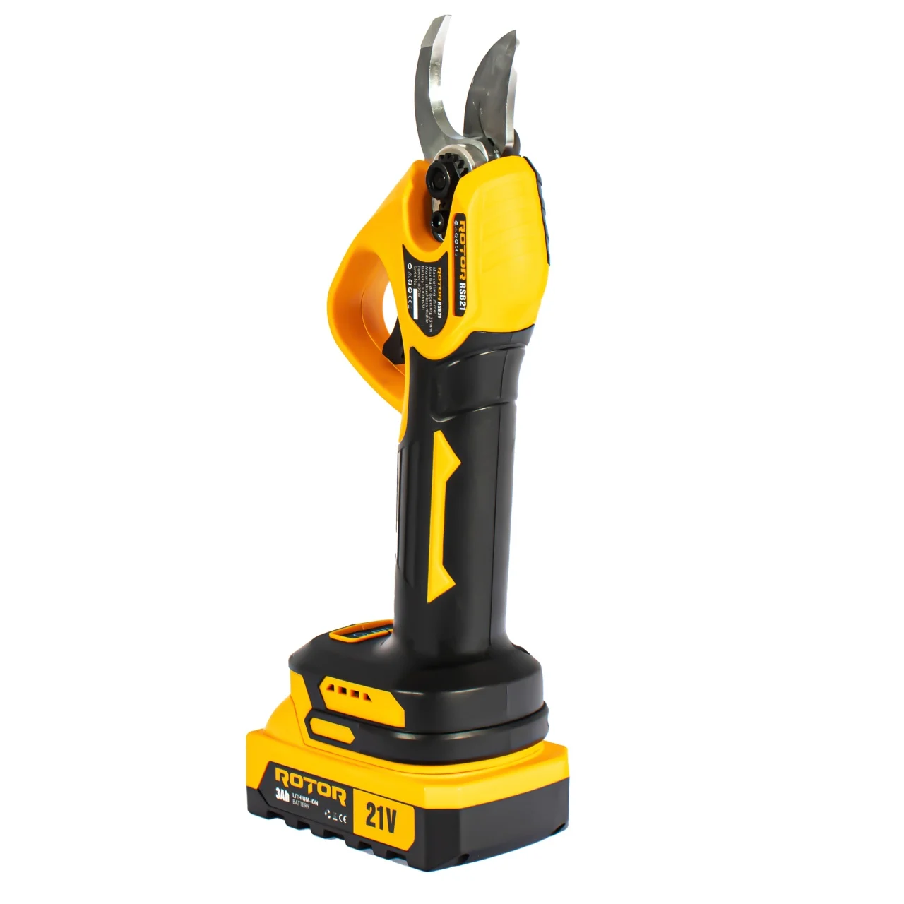 Foarfeca Vie (Crengi) cu 2 Acumulatori 21V - ROTOR RSB21 - 600 W - 3Ah (14377) - imagine 3