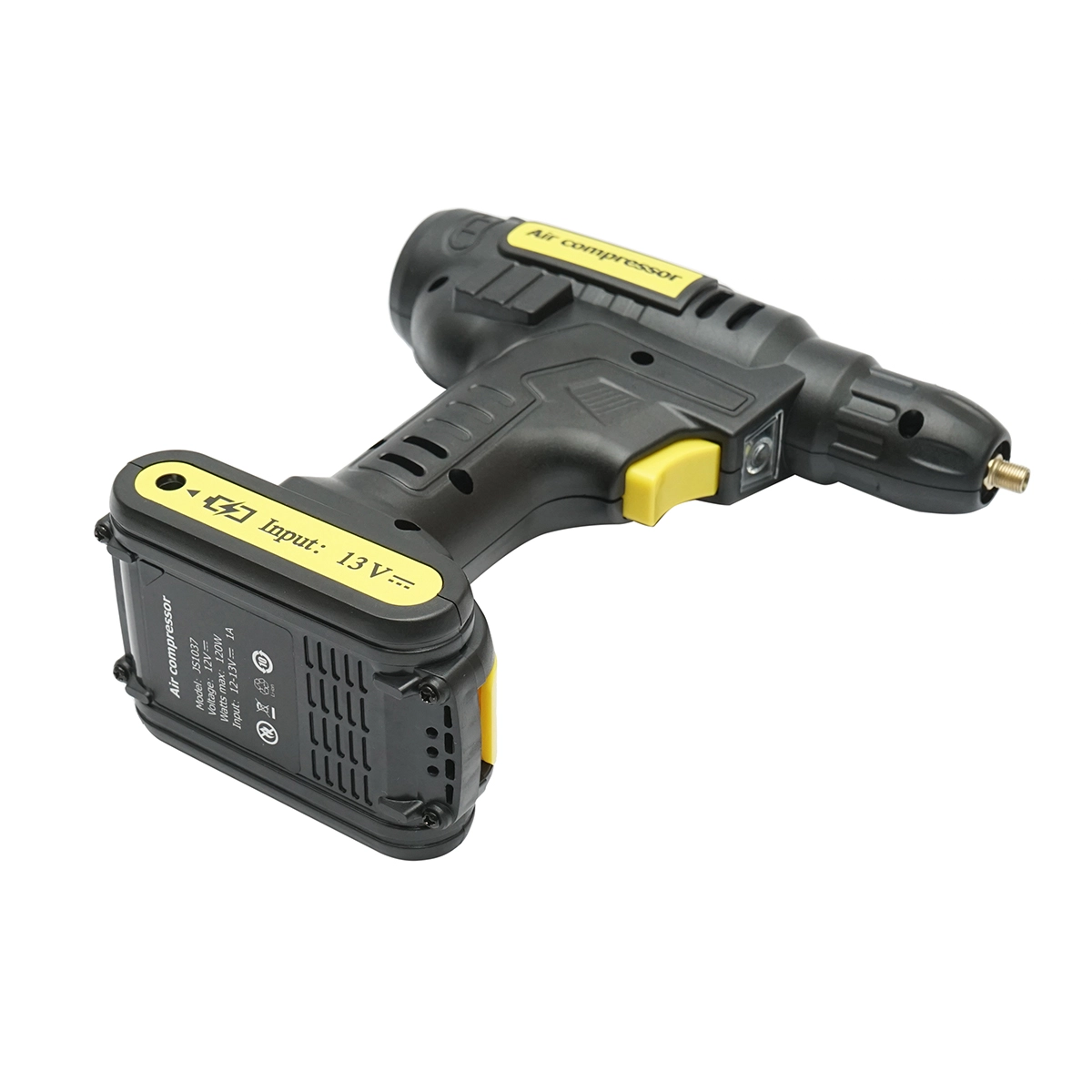 Compresor aer cu display digital - 120W (12V) - ROYAL KRAFT Germania - 150PSI/baterie Li-ion 2000mAh - (BK79237) - imagine 3