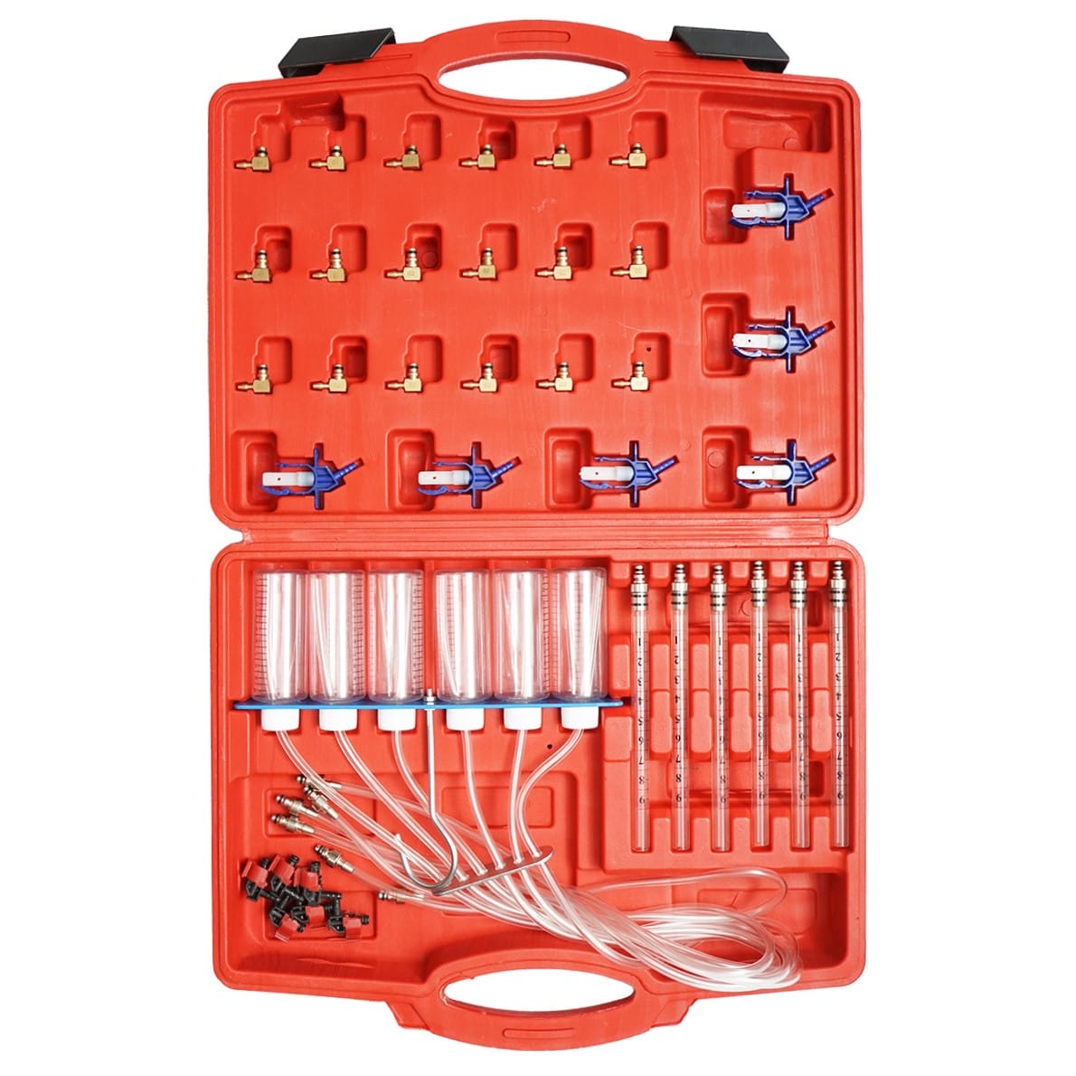 Trusa tester diagnostic tur-retur injectoare common rail + set debitmetre pentru motoare diesel - ROYAL KRAFT Germania (BK78587)