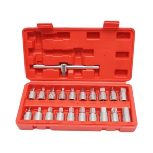 Trusa chei busoane baie ulei cu profil patrat/hex/torx (21 piese) - ROYAL KRAFT Germania (BK56532)