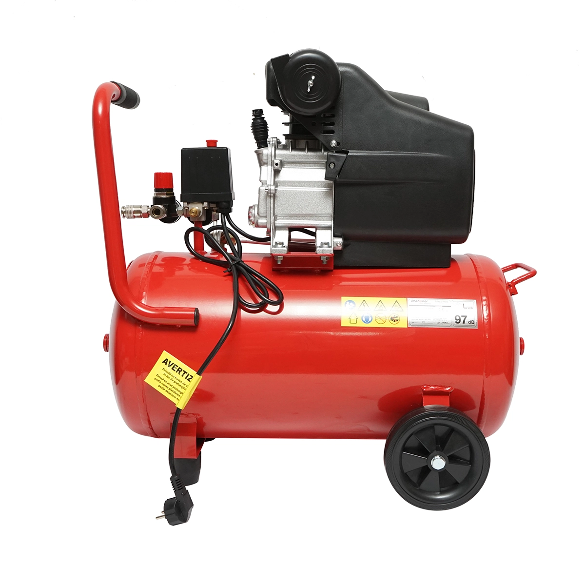 Compresor Aer – 50 Litri – 1900W/2.5CP (Bobinaj Cupru) - ROYAL KRAFT Germania (Breckner) + 5 Accesorii CADOU (BK76298 + BK76144) - imagine 2