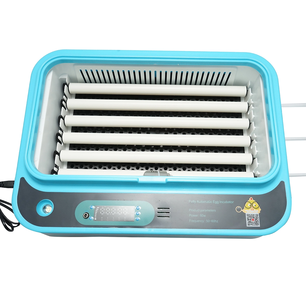 Incubator automat 36 oua (75W, 12V-220V) rotire automata, control temperatura, umiditate, afisaj electronic - ROYAL KRAFT Germania (DISPM84) - imagine 5