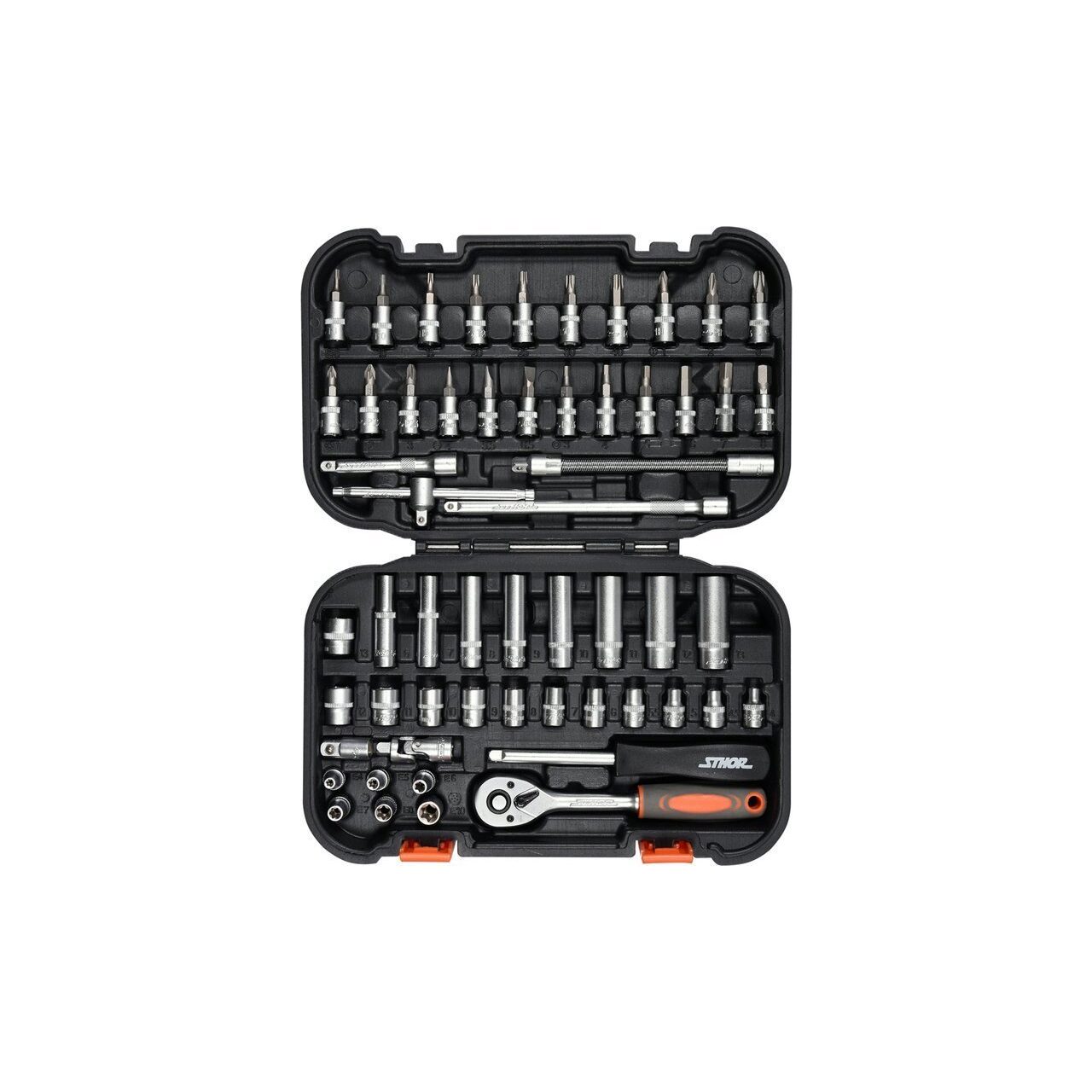 Set 5 in 1 – Complet pentru Atelier/Service - Trusa Chei/Tubulare - YATO Polonia YT-38841 - 216PCS + (58643 + YT-06031 + YT-0590 + 66400) - imagine 3