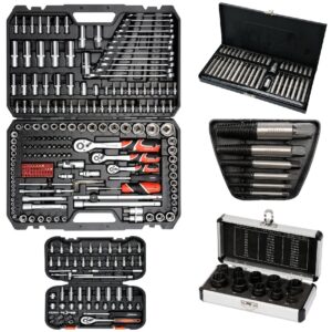 Set 5 in 1 – Complet pentru Atelier/Service – Trusa Chei/Tubulare – YATO Polonia YT-38841 – 216PCS + (58643 + YT-06031 + YT-0590 + 66400)