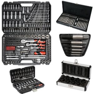 Set 5 in 1 – Complet pentru Atelier/Service – Trusa Chei/Tubulare – YATO Polonia YT-38841 – 216PCS + (YT-14501 + YT-06031 + YT-0590 + 66400)