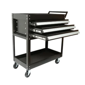 Carucior scule atelier metalic pe roti cu 2 rafturi si 3 sertare - ROYAL KRAFT Germania - 775x410x895mm (DISRK90)