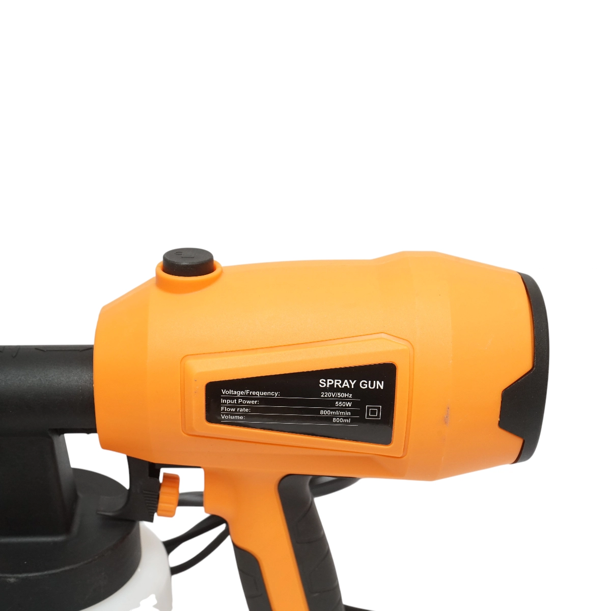 Pistol vopsit electric 550W (Bobinaj Cupru) debit 800 ml/min, rezervor inferior 800ml, 3 duze incluse - ROYAL KRAFT Germania (DISRX10) - imagine 5