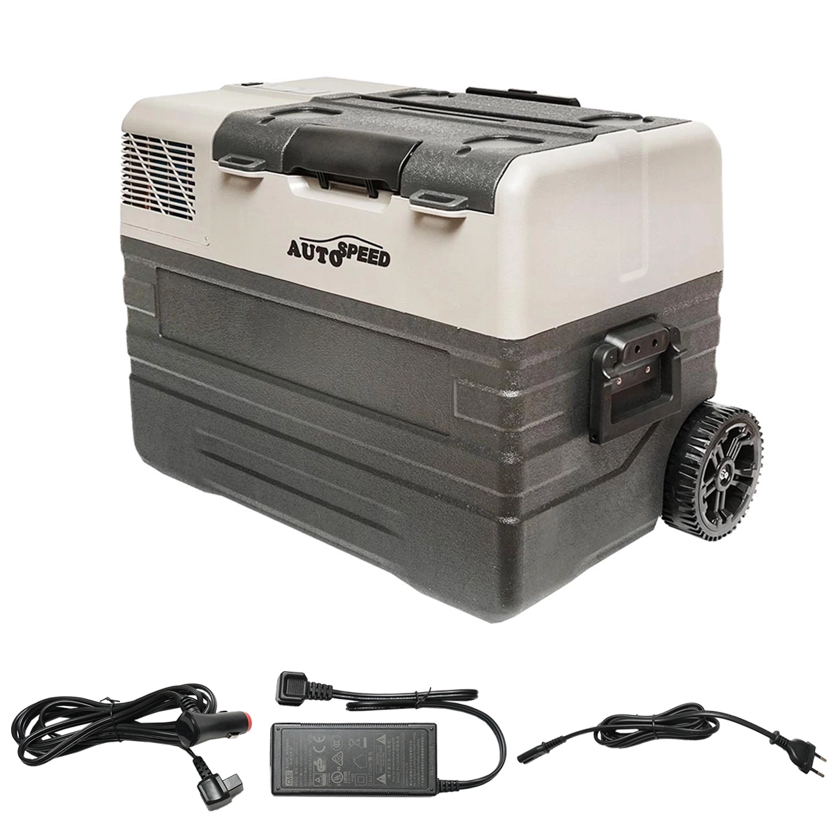 Frigider auto cu compresor si roti tip troler 42 Litri 12-24-220V 60W - AUTOSPEED (DISEU41)