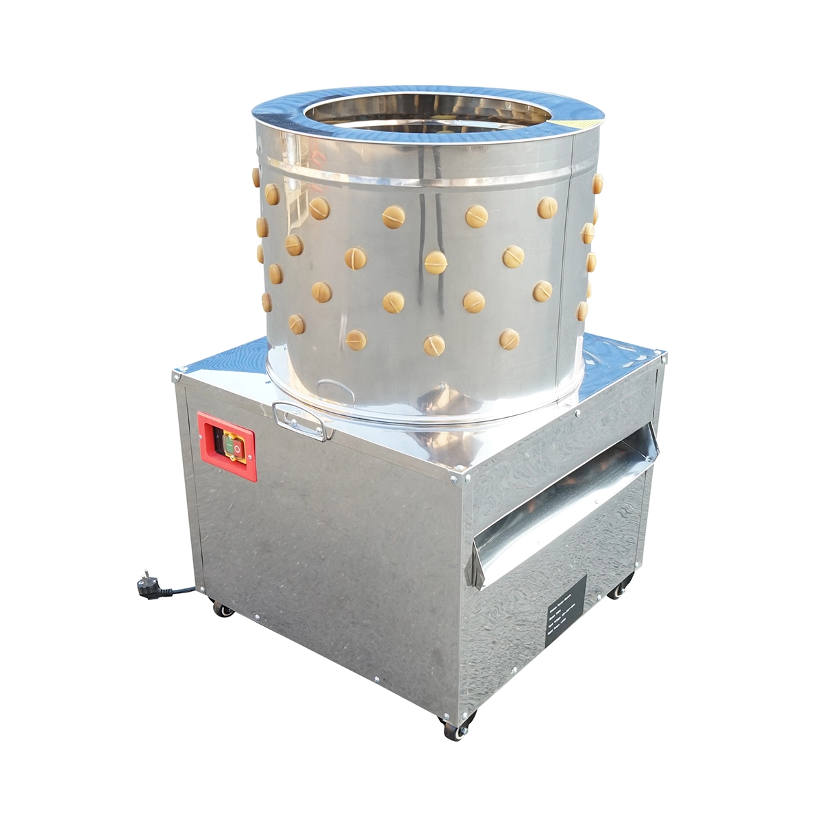 Deplumator pasari inox - 1500W (Bobinaj Cupru) - ROYAL KRAFT Germania - capacitate max. 4 pasari - 180 r/min (DISPM15)