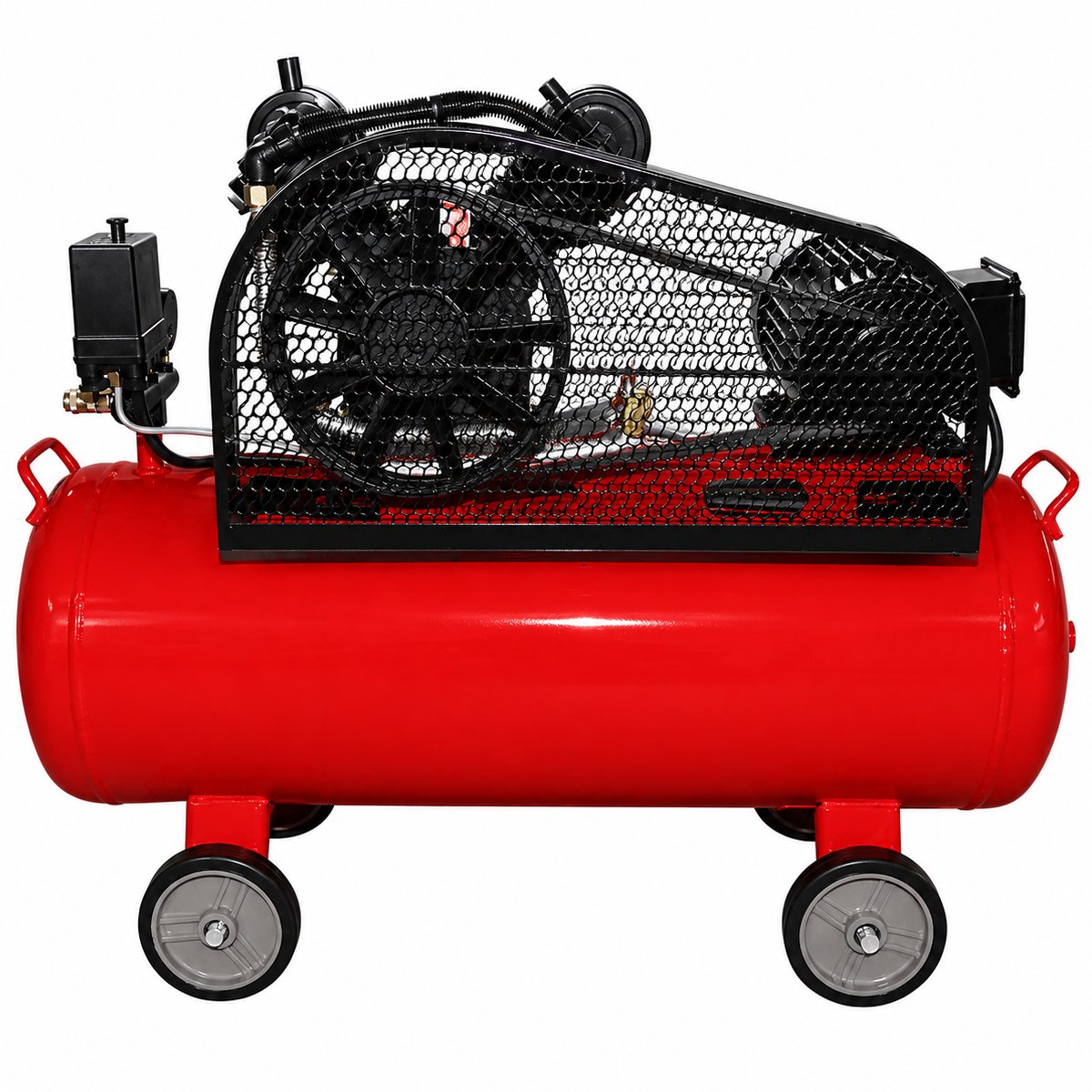 Compresor aer pe curea 100 Litri - motor 2 cilindri in V 3CP - 2.2KW/380V - ROYAL KRAFT Germania (Breckner) - BK76305 - imagine 3