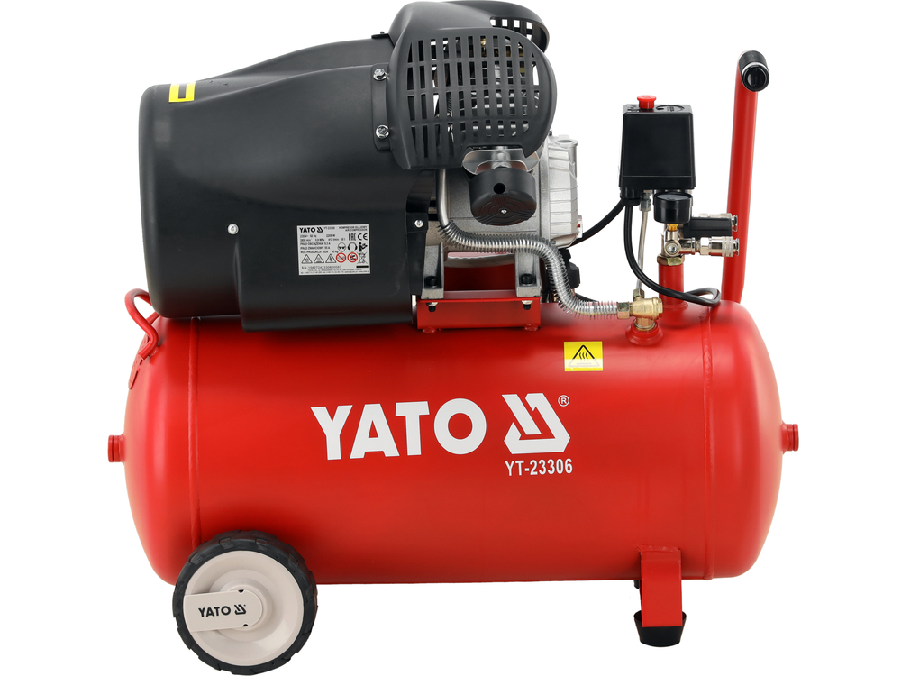 Compresor Aer - 2 Pistoane – 50 Litri/3CP – YATO Polonia – 2200W (Bobinaj Cupru) - 412 L/min (YT-23306) - imagine 3