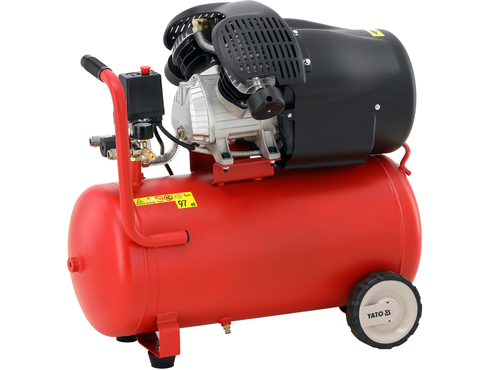 Compresor Aer - 2 Pistoane – 50 Litri/3CP – YATO Polonia – 2200W (Bobinaj Cupru) - 412 L/min (YT-23306) - imagine 4