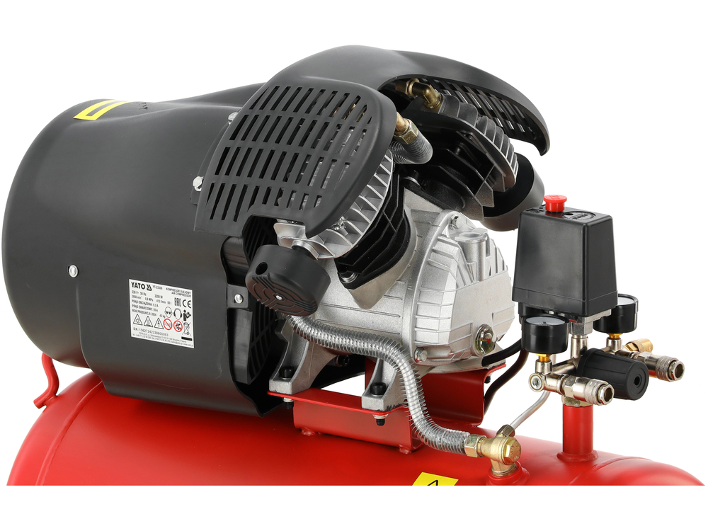 Compresor Aer - 2 Pistoane – 50 Litri/3CP – YATO Polonia – 2200W (Bobinaj Cupru) - 412 L/min (YT-23306) - imagine 5