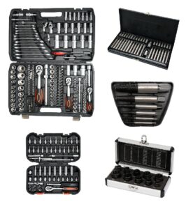 Set 5 in 1 – Complet pentru Atelier/Service – Trusa Chei/Tubulare/Biti/Extractoare – ROYAL KRAFT (Breckner) Germania – (BK77520 + 58643 + YT-06031 + YT-0590 + BK78560)