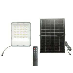 Proiector LED 400W 6500K cu panou solar bifacial 40W baterie 20000mAh si telecomanda IP66 – ROYAL KRAFT (Breckner) Germania – BK00617