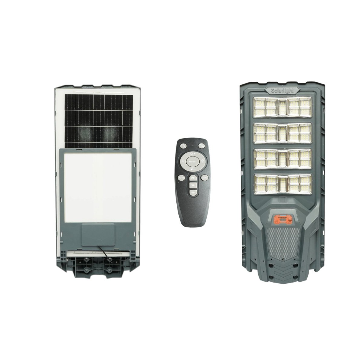 Lampa solara LED iluminat stradal 800W cu panou solar 40W baterie 30000mAh senzor miscare telecomanda prindere stalp IP65 - ROYAL KRAFT (Breckner) Germania - BK00166