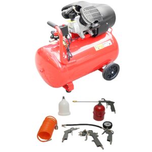 Compresor aer – 100 Litri – 2200W (Bobinaj Cupru)/3CP – 8 Bar – ROYAL KRAFT (Breckner) Germania – 400L/min + 5 Accesorii CADOU (BK98069 + BK76144)