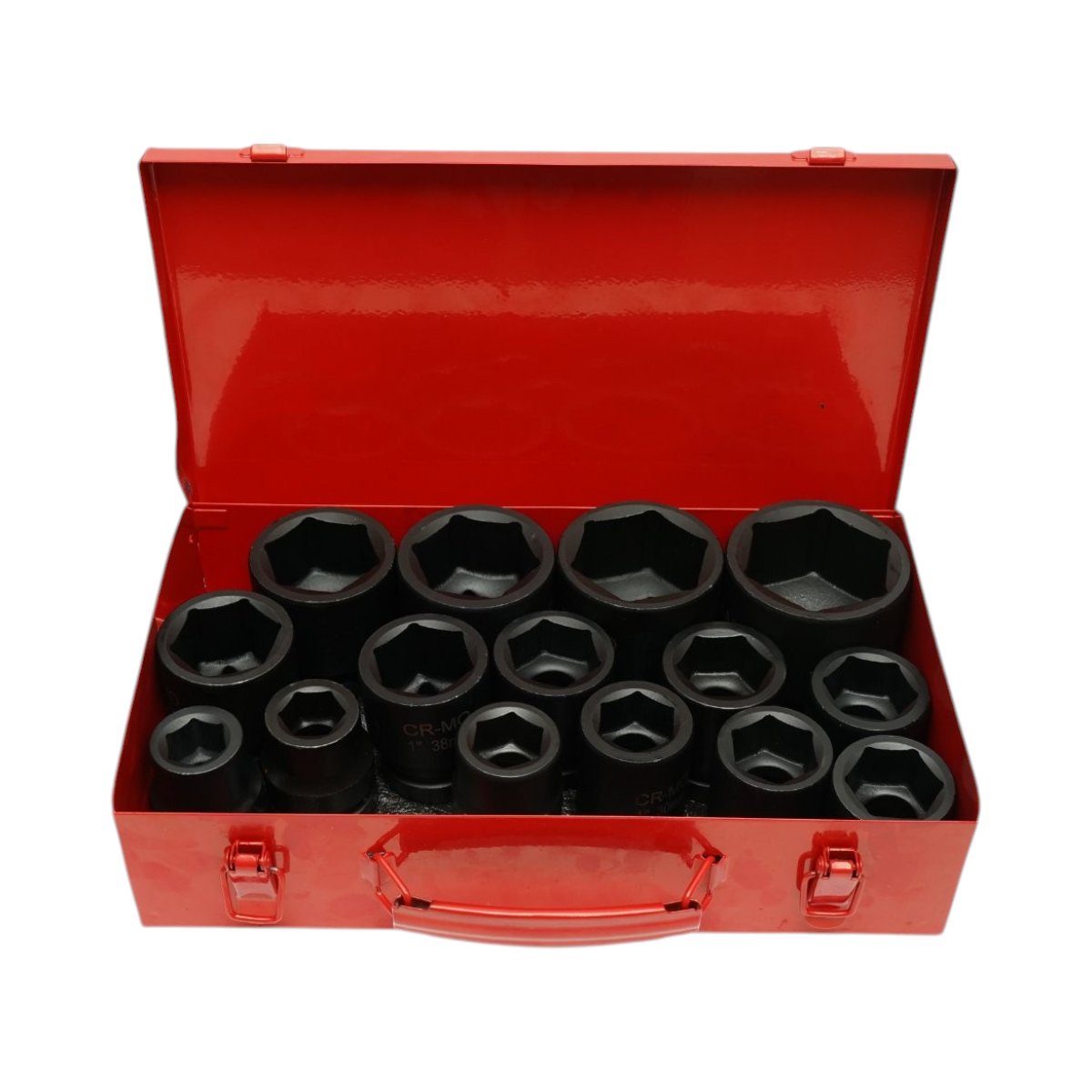 Trusa chei tubulare camion de impact scurte (22-36mm si lungi 38-60mm patrat 1 tol) 15 piese - ROYAL KRAFT (Breckner) Germania - BK90074