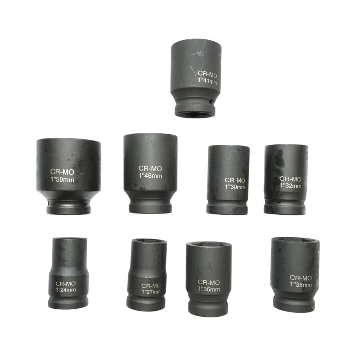 Trusa chei tubulare de impact 24-50mm patrat 1 tol Cr-Mo 9 piese - ROYAL KRAFT (Breckner) Germania - BK00294