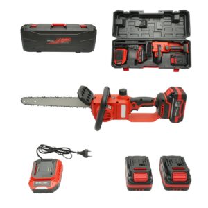 Mini drujba/fierastrau electric cu 2 acumulatori 21V/4Ah Li-ion/Brushless lama 300mm – ROYAL KRAFT (Breckner) Germania – DISWL55