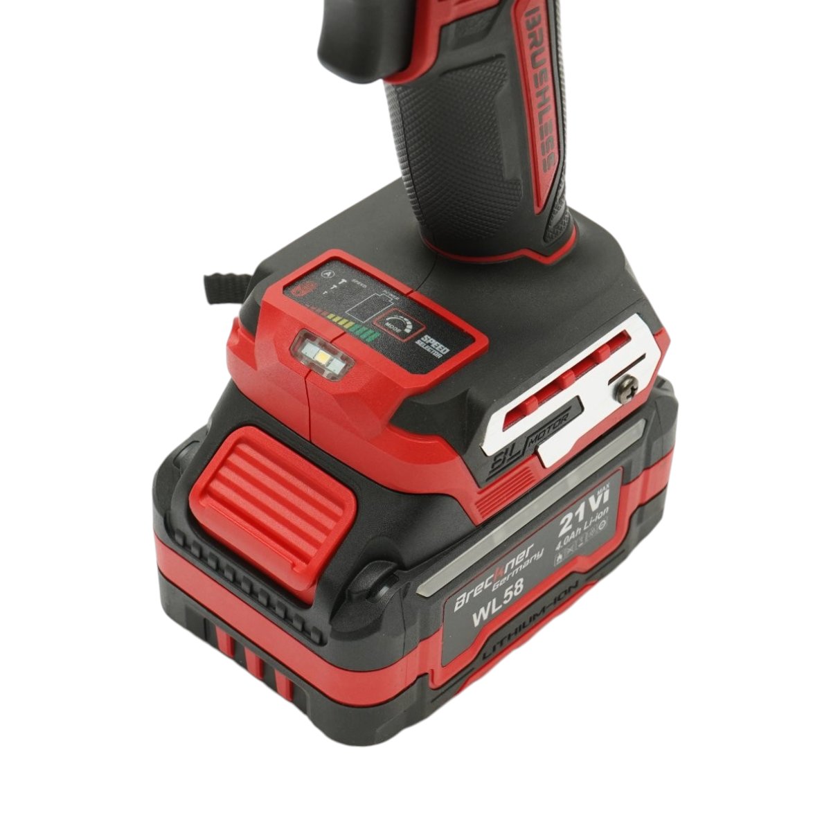 Masina de insurubat (1/2) 1100Nm cu 2 acumulatori 21V/4Ah Li-ion LED Brushless - ROYAL KRAFT (Breckner) Germania - DISWL50 - imagine 7