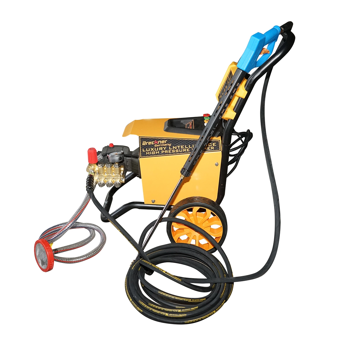 Aparat de spalat cu presiune (4KW/380V) 220 bar debit 15 L/min cu furtun si pistol - ROYAL KRAFT (Breckner) Germania - BK76311 - imagine 3