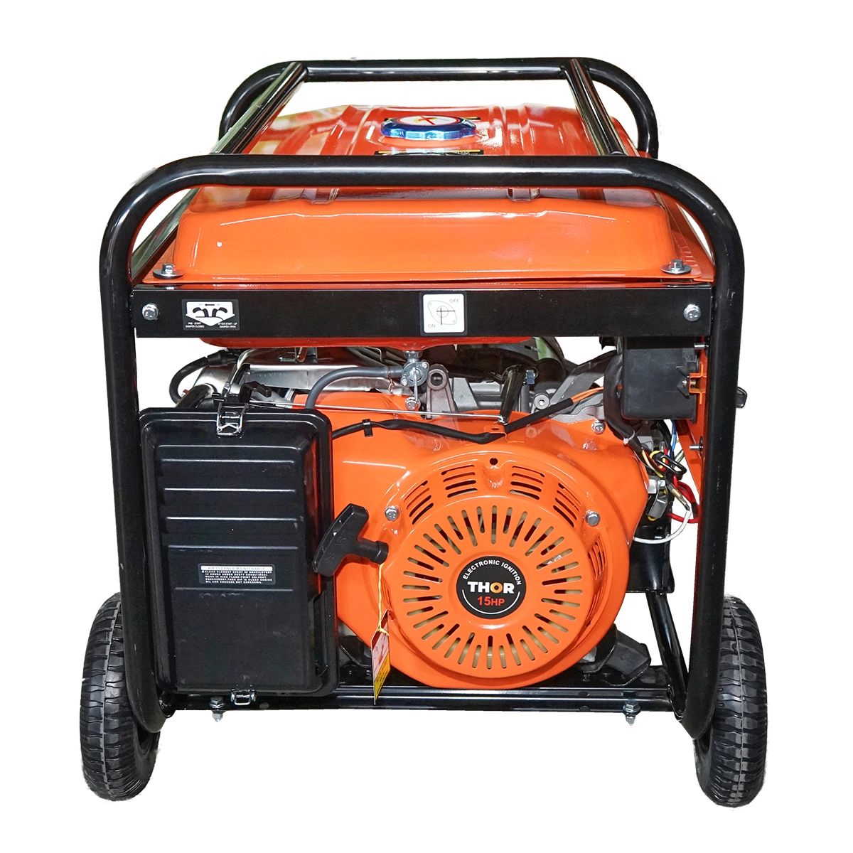 Generator electric (5.5kW/220V) motor pe benzina 15CP pornire electrica/manuala - ROYAL KRAFT (THOR) Germania - 87TH732 - imagine 4