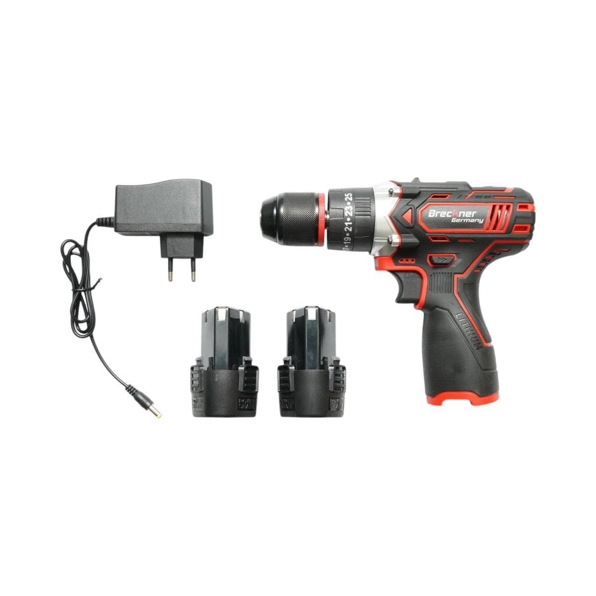 Masina de gaurit si insurubat cu percutie cu 2 acumulatori de 12V x 1.5Ah (25Nm) mandrina 10mm - ROYAL KRAFT (Breckner) Germania - DISWL44 - imagine 3