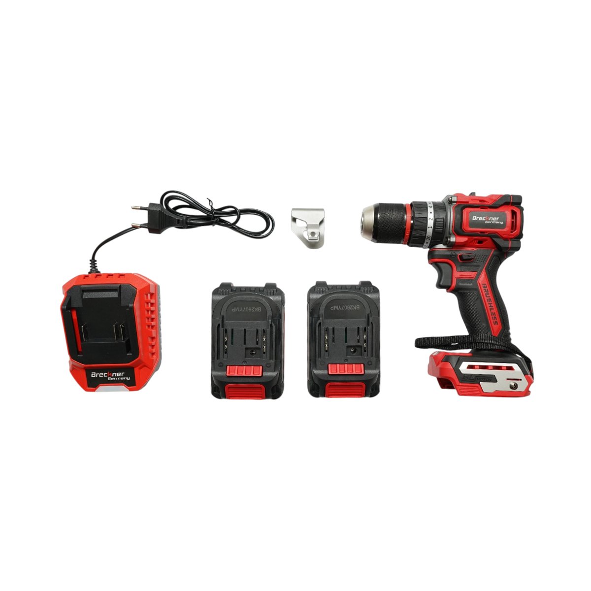 Masina de gaurit si insurubat cu percutie (50 Nm) 2 acumulatori 21V x 1.5Ah Li-ion/Brushless mandrina 13mm - ROYAL KRAFT (Breckner) Germania - DISWL46 - imagine 3