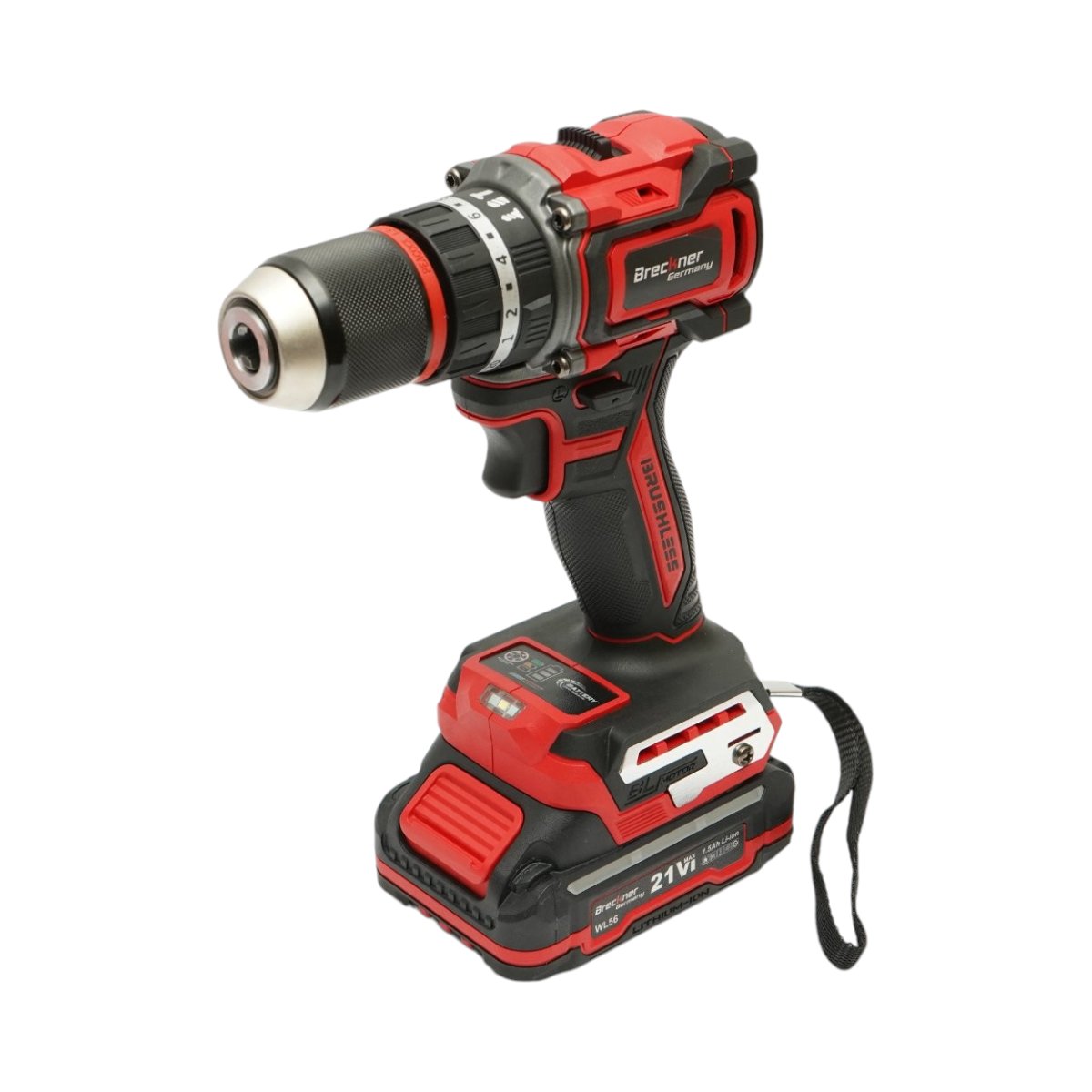 Masina de gaurit si insurubat cu percutie (50 Nm) 2 acumulatori 21V x 1.5Ah Li-ion/Brushless mandrina 13mm - ROYAL KRAFT (Breckner) Germania - DISWL46 - imagine 2