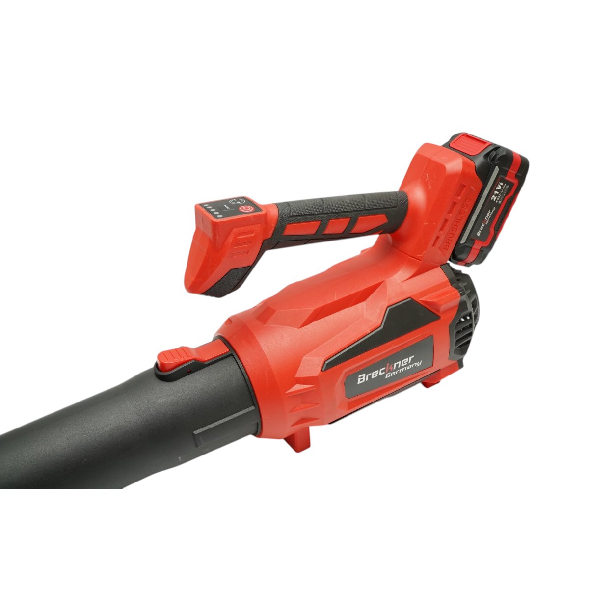 Suflanta aer de gradina cu 2 acumulatori 21V/4Ah Li-ion/Brushless debit aer 4.5 m3/min turatie variabila - ROYAL KRAFT (Breckner) Germania - DISWL52 - imagine 5