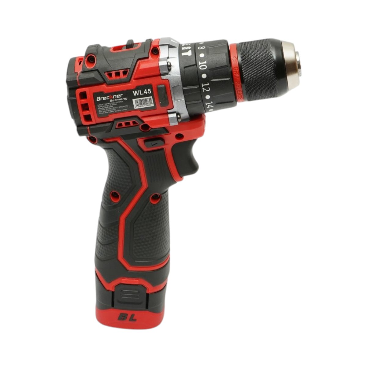 Masina de gaurit si insurubat cu percutie (50 Nm) 2 acumulatori 16.8V x 1.5Ah Li-ion/Brushless mandrina 10mm - ROYAL KRAFT (Breckner) Germania - DISWL45 - imagine 4