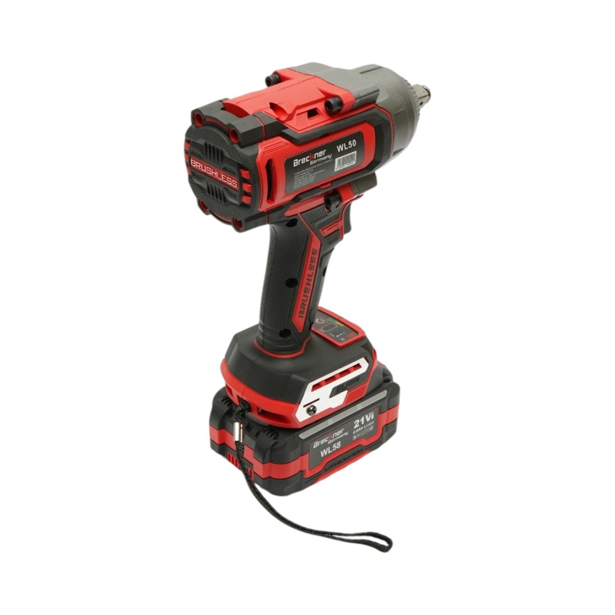 Masina de insurubat (1/2) 1100Nm cu 2 acumulatori 21V/4Ah Li-ion LED Brushless - ROYAL KRAFT (Breckner) Germania - DISWL50 - imagine 4