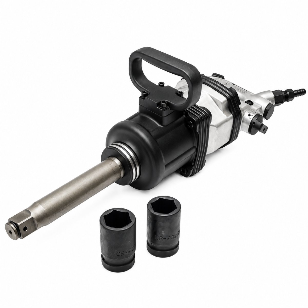 Pistol pneumatic de impact Pinless Hammer profesional 1 tol cuplu 3600Nm 3 trepte de putere R/L presiune 8 bar - ROYAL KRAFT (Breckner) Germania - BK00514