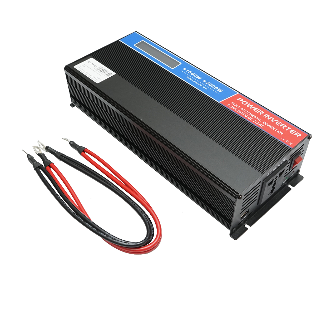 Invertor tensiune 12V-220V 2000W LCD cu USB - ROYAL KRAFT (Breckner) Germania - BK77003