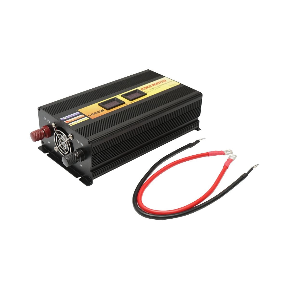 Invertor tensiune 12V-220V 1000W LCD cu USB - ROYAL KRAFT (Breckner) Germania - BK77002