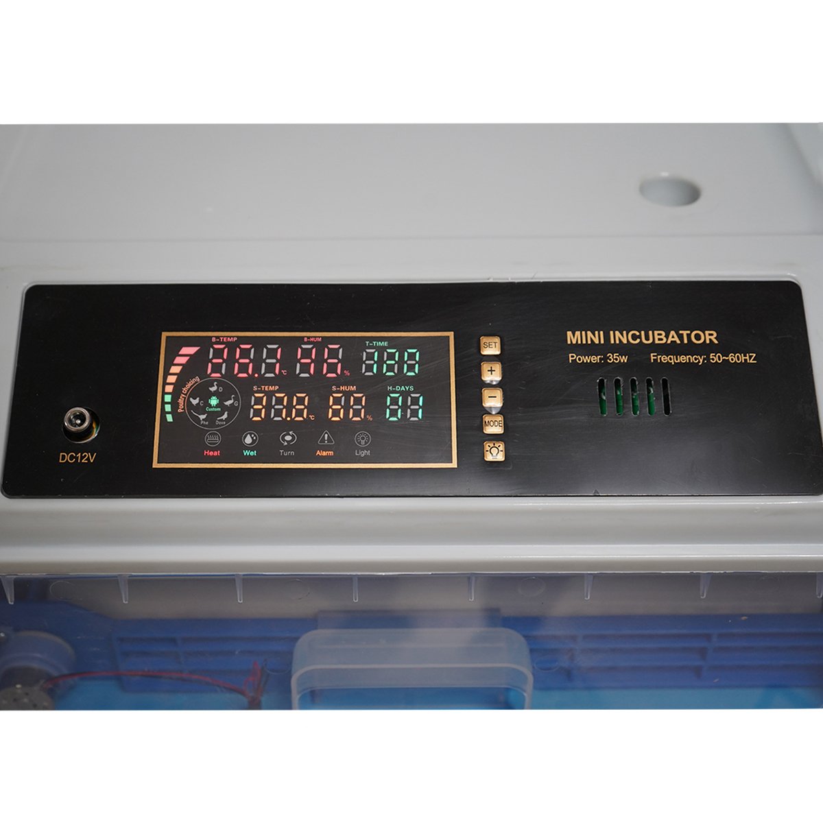 Incubator automat 36 oua 35W 12V-220V rotire automata ovoscop LED control temperatura umiditate afisaj digital alarma - ROYAL KRAFT (Breckner) Germania - AAA291 - imagine 5