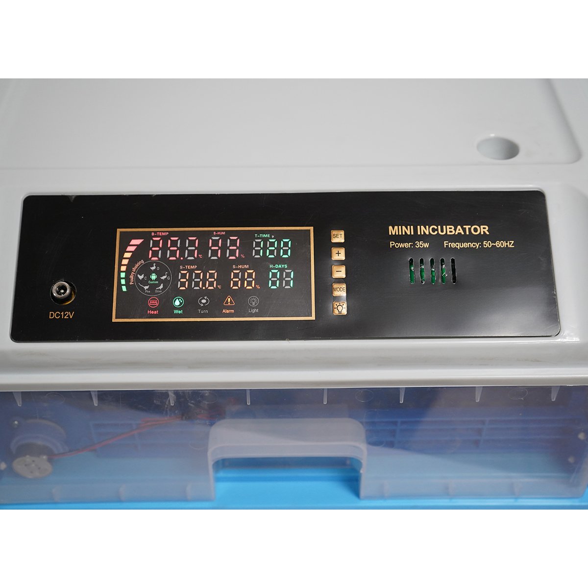 Incubator automat 24 oua 35W 12V-220V rotire automata ovoscop LED control temperatura umiditate afisaj digital alarma - ROYAL KRAFT (Breckner) Germania - AAA290 - imagine 5