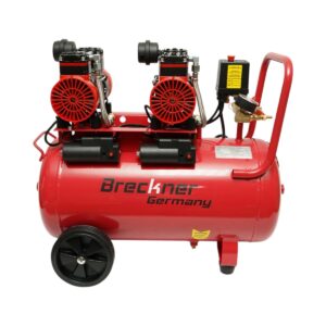 Compresor aer 50 Litri fara ulei (silentios) 2 motoare 4 cilindri 1.5kW/2CP bobinaj cupru volum aer aspirat 250L/min – ROYAL KRAFT (Breckner) Germania – BK87729