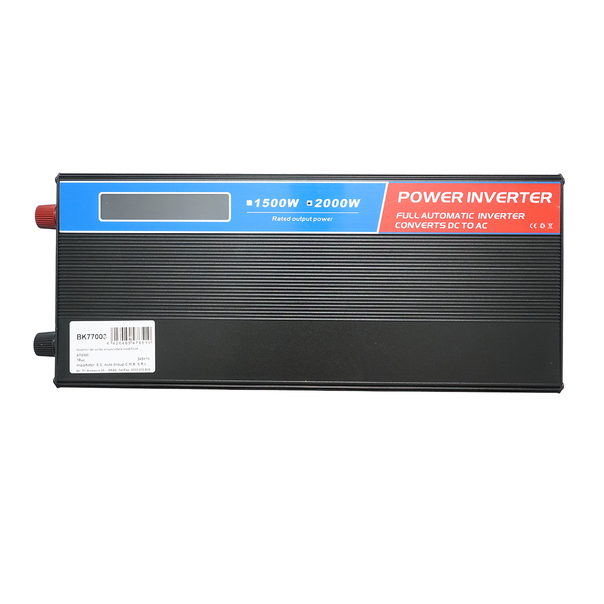Invertor tensiune 12V-220V 2000W LCD cu USB - ROYAL KRAFT (Breckner) Germania - BK77003 - imagine 2