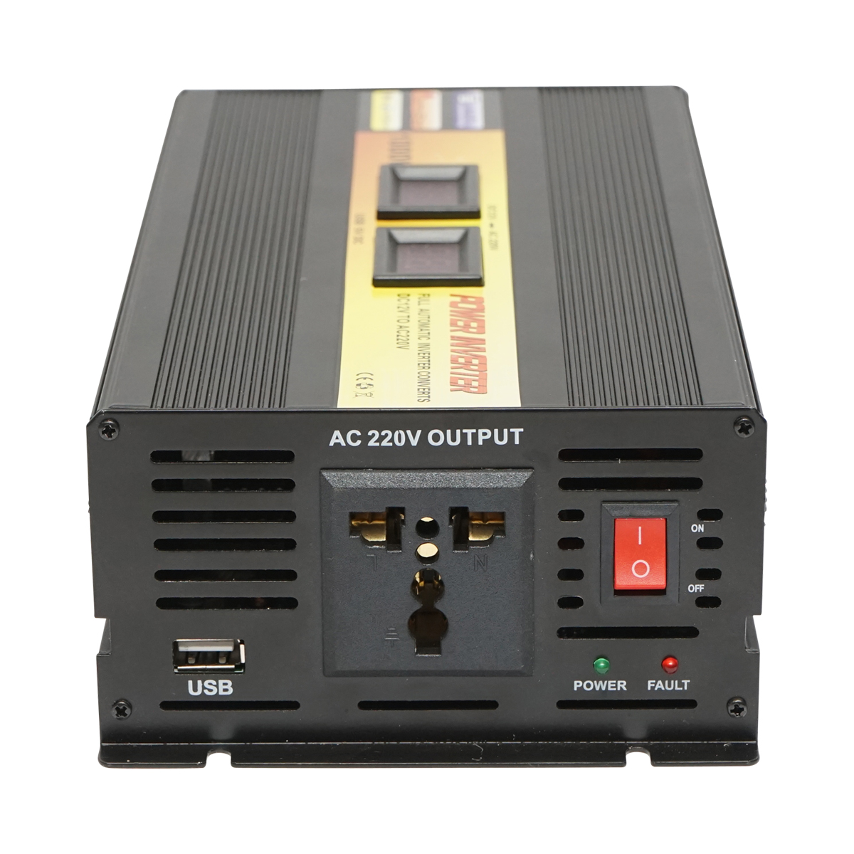 Invertor tensiune 12V-220V 1000W LCD cu USB - ROYAL KRAFT (Breckner) Germania - BK77002 - imagine 3