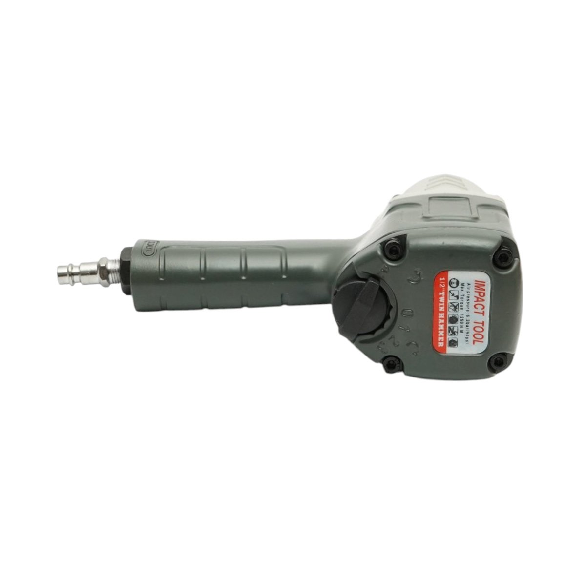 Pistol pneumatic de impact Twin Hammer reversibil 1/2 inch cuplu 1250Nm 3 trepte de putere presiune 6.3 bar - ROYAL KRAFT (Breckner) Germania - BK00513 - imagine 3