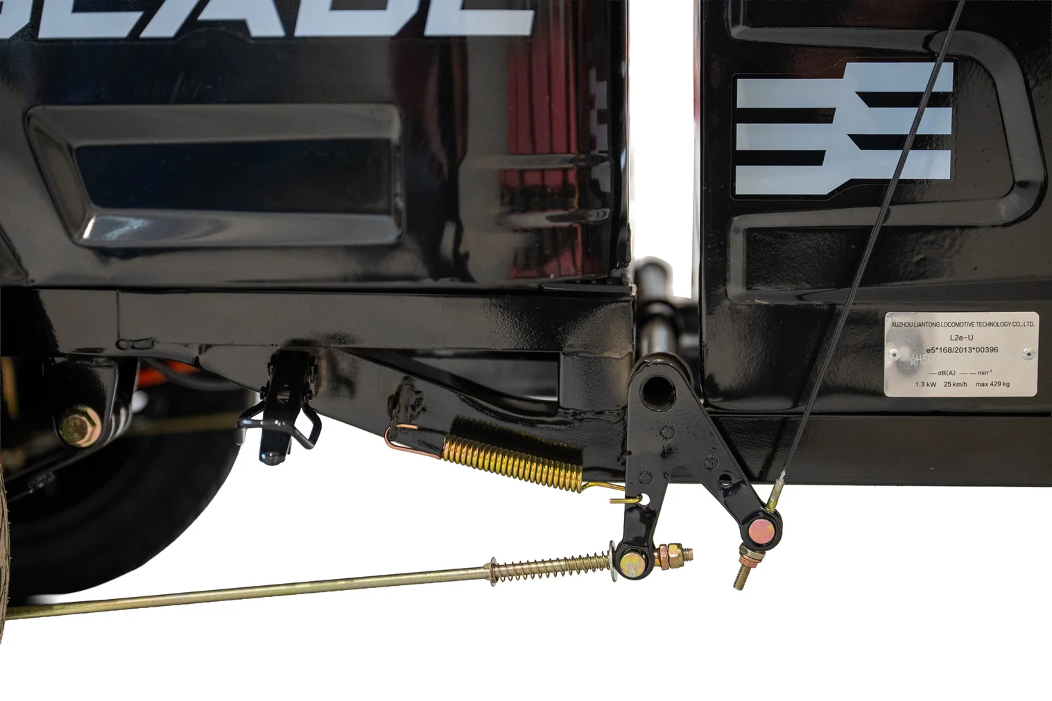 Triciclu Cargo electric BLADE Active R6 1300W, 25 km/h, autonomie pana la 50 km, baterie plumb-acid 72 V/20 Ah, capacitate maxima 500 kg, fara permis, culoare negru-portocaliu (BLD3135MCNP) - imagine 9