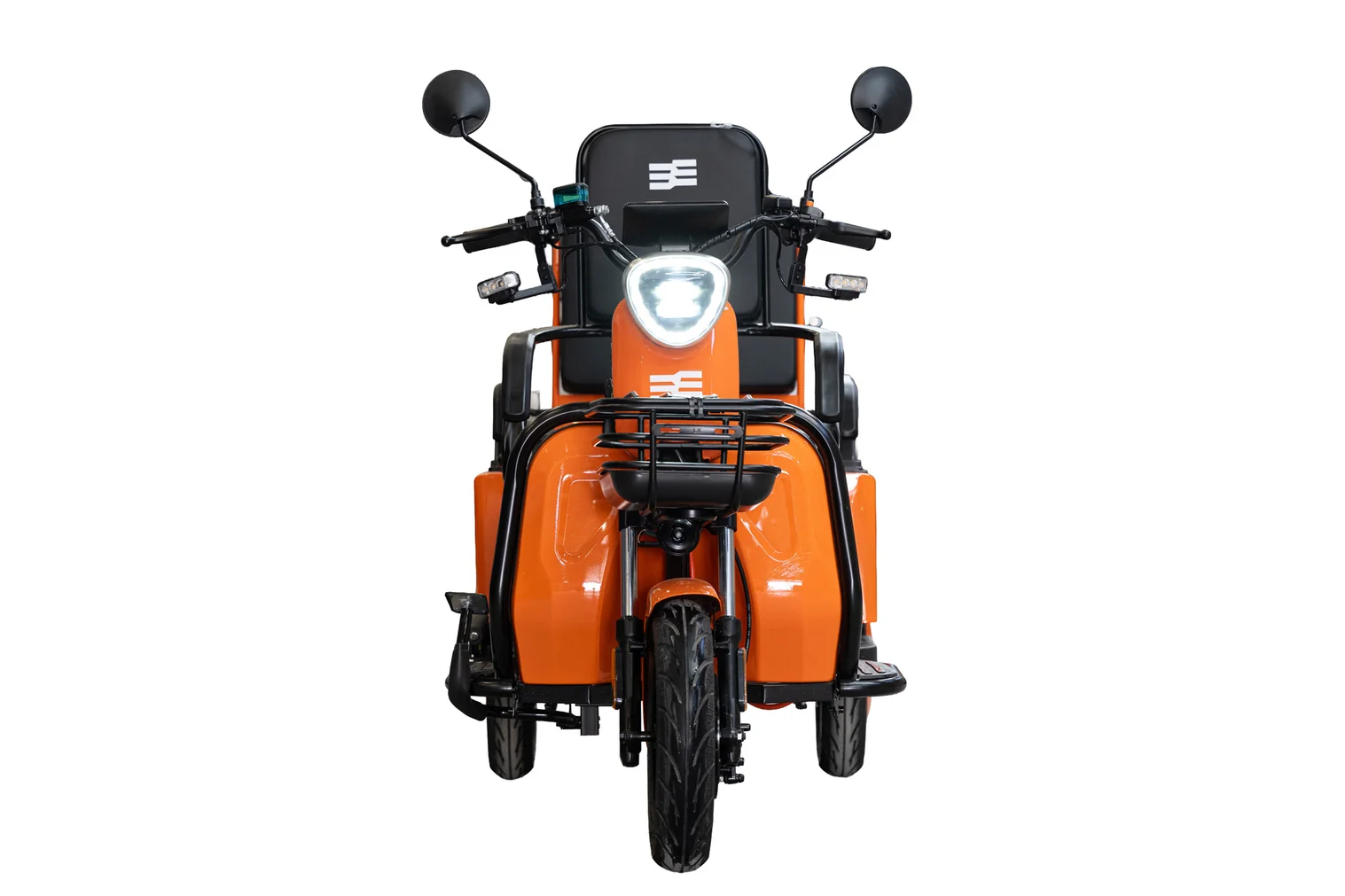 Triciclu electric BLADE DUO MAX 11, 1200W, 60V 20Ah, 25 km/h, fara permis, autonomie 50 km, 3+1 viteze, portocaliu-negru (BLD31221CSPN) - imagine 6