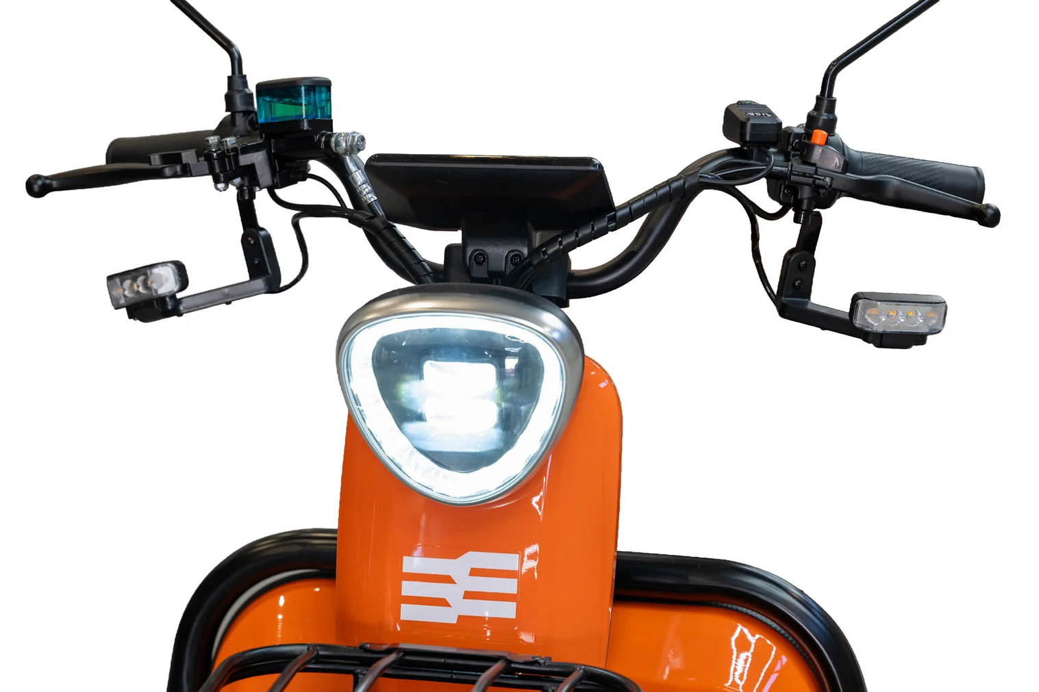 Triciclu electric BLADE DUO MAX 11, 1200W, 60V 20Ah, 25 km/h, fara permis, autonomie 50 km, 3+1 viteze, portocaliu-negru (BLD31221CSPN) - imagine 7
